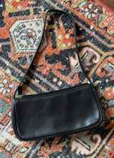 Black Vegan Leather Handbag Photo 0