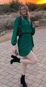 ZARA Green  Dress Photo 0