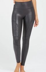 SPANX Faux Leather Moto Leggings Photo 0