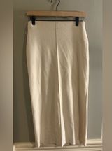 Zara Cream Maxi Pencil Skirt for Work Photo 0