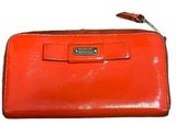 Badgley Mischka zip around red wallet with several compartments Photo 0