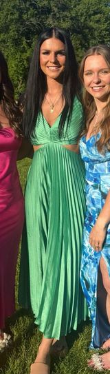 Abercrombie Green Long Dress Photo 0