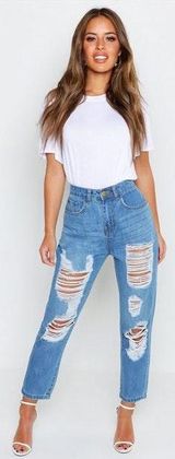 Boohoo Petite ripped jeans Photo 0