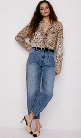 Pistola  Sz 28 Maddy Balloon Wide Leg Pleated Jeans in Culver Blue Photo 0