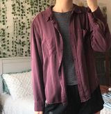 Rock & Republic Purple Button Up Shirt Photo 0