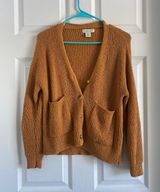 Mustard Yellow Cardigan Gold Size M Photo 0