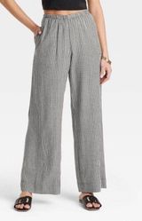 Gingham linen pants target Photo 0