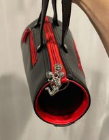Vintage OSU Buckeyes handbag mega horn handbag cheerleader black red Ohio State Photo 0