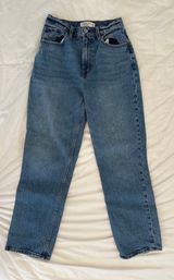 Abercrombie And Fitch Curve Love 90s Ultra High Rise Straight Jeans Photo 0