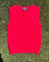 Ralph Lauren red  polo argyle sweater vest Photo 0