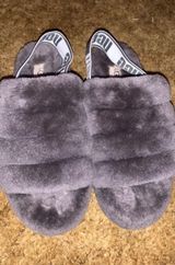 UGG Fuzzy Slides Photo 0