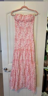 Spring Maxi Dress Pink Size XS Photo 0