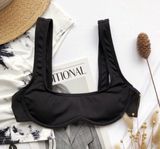 SheIn Black Swim Top Photo 0