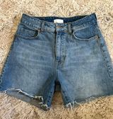 High-Waisted Denim Shorts Photo 0