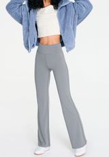 Air Softspun Ultra High-Rise Curvy Flare Leggings Gray S Photo 0