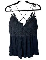 Rue21 Rue 21 Black Lace Boho Festival Blouse Size 1X Photo 0