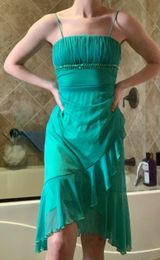 Vintage Green Sequin Dress Photo 0