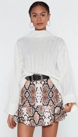 Nasty Gal Snake Skirt Photo 0