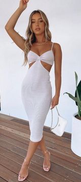 White Fox Boutique White Fox Level Headed MIDI Dress Photo 0