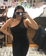 Black Cut Out Body Suit Size M Photo 0