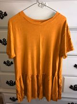 Zenana Deep Mustard Peplum Top Photo 0