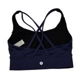 Lululemon Align Bra Navy Blue Crisscross Straps Medium Support Women's Size 4 Photo 0