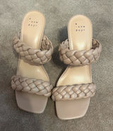 A New Day Women's Cream Braided Sandals Photo 0
