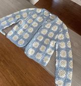 ZARA Crochet Floral Cardigan Photo 0