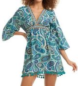 Trina Turk Woman’s Provence Floral Paisley Print Swim Cover Up Dress Size XS Photo 0
