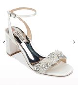 Badgley Mischka Bridal - Clara Embellished Satin Cocktail Sandals Photo 0