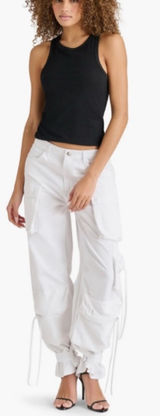 Steve Madden White Women's Cargo Pants size M Photo 0