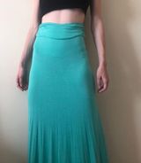 Turquoise Maxi Skirt Photo 0