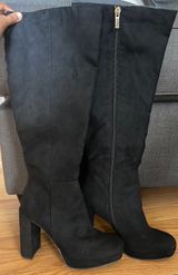 Just Fab Emmaline Platform Boots Black Photo 0