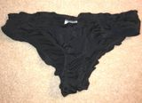 EXPRESS Black Cinched Bikini Bottoms Photo 0