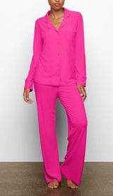 Soft Lounge Ribbed Pajama Top Photo 0