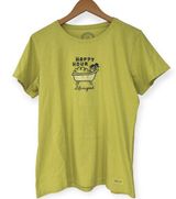 Life Is Good | Small | Womens Happy Hour Bubble Bath Crusher Tee T-shirt Photo 0