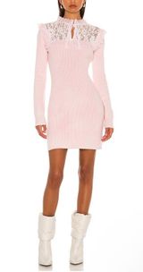 LoveShackFancy Pink Bellini Lace Knit Dress (EUC) Photo 0