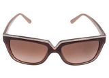 Valentino Garavani Valentino Brown/ Brown Gradient V646SR Rectangle Sunglasses Photo 0