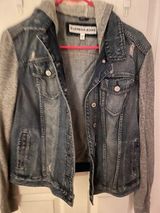 EXPRESS Jeans Denim Hoodie Jacket Photo 0