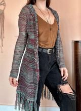 Bongo Crochet Knit Kimono Photo 0