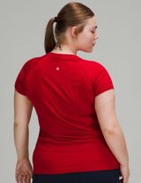 Lululemon Red Swiftly Tech Short Sleeve Red Top Photo 0