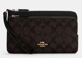 Coach Double Zip Wallet Wristlet Photo 0