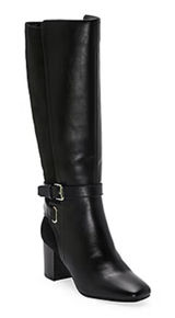 Liz Claiborne Boots Black Hemlock Block Heel Riding Boots Sz 9 NEW IN BOX Photo 0