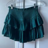Emerald green mini skort  Photo 0