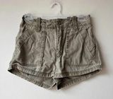 Free People Green Cargo Shorts Size 2 Photo 0