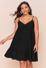 Black V Neck Dress Size XL Photo 0