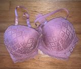 Adrienne Vittadini Pink Push Up Bra Photo 0