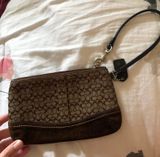 Coach Brown  Wristlet Photo 0