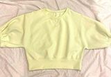 Free people movement, short sleeve yellow crewneck Photo 0