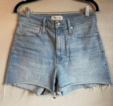 Madewell Blue Denim Shorts Curvy Perfect Vintage Shorts 27 Cut Off Boho Beach Photo 0